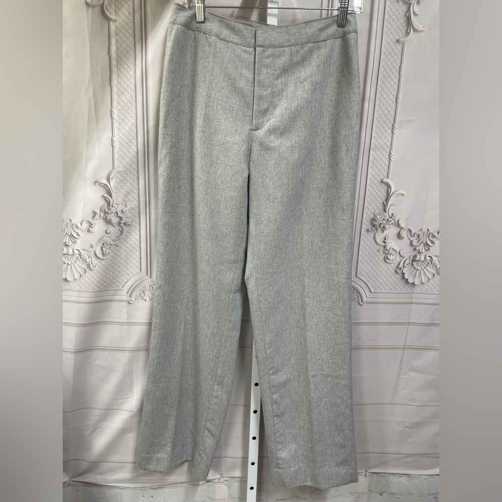 Hugo Buscati Light Gray Wool Blend Size 10 Dress Pants